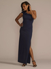 Robe de mère de mariée asymétrique épaule dénudée sans manches robe de bal à volants robes dinvitées pour mariage