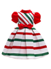 Robe De Noël Enfants Robe En Fibre De Polyester Rouge Robe De Soirée Cadeaux Noël