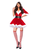Robe de Noël pour femme Ceinture en velours vert Polyester Deux tons Costumes de vacances de Noël