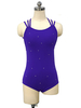 Robe De Patinage Costumes De Danse Polyester Bleu
