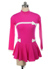 Robe De Patinage Rose Costumes De Danse Velours Coréen