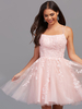 Robe de retour rose 2022 Couvre A-line
