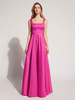 Robe de soirée A-ligne Col carré Soie élastique comme le satin Longueur au sol Robes de soirée formelles Personnalisation gratuite