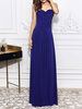 Robe de soirée bustier zip sur dos au sol