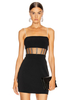 Robe de Soirée Courte Femme avec Epaule Dénudée Coupe Cintrée Unicolore