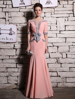 Robe de soirée élégante avec mancheron