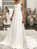 Robe de Soirée Longue en Mousseline avec Bretelles Coupe Cintrée Bas Evasée Unicolore Robe Longue