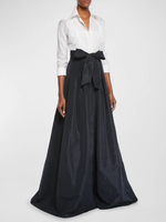 Robe de soirée pour la mère de la mariée décolleté conçu manches 3/4 ligne A nœuds robes dinvitées pour mariage