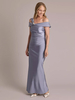 Robe de soirée pour la mère de la mariée décolleté conçu robe de bal sans manches plissée longueur au sol robes dinvitées de mariage
