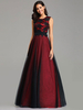 Robe de Soirée Pour La Mère Robe de Mariage 2021 une Ligne Le cou en Bijou Dentelle Sans Manches en Satin Longueur de Plancher Robe de Soirée Cadeau pour maman