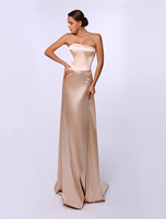 Robe de soirée robe cérémonie femme bustier au sol