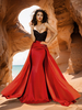 Robe de soirée robe de bal bustier avec traîne sans manches fermeture éclair paillettes tissu satiné robes de dîner formelles