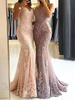 Robe de soirée sirène en satin col en coeur longueur au sol robe de cérémonie