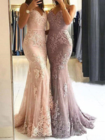Robe de soirée sirène en satin col en coeur longueur au sol robe de cérémonie
