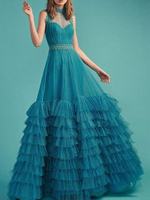 Robe de soirée une ligne col haut longueur au sol sans manches fermeture éclair dentelle dentelle robes de dîner formelles