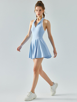 Robe de tennis sans manches Color Block Activewear pour femme