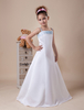Robe demoiselle honneur blanche à bretelle longueur plancher