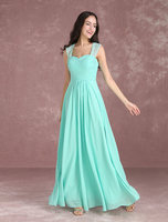 robe demoiselle honneur de bal encolure en coeur avec dentelle en chiffon dos décolleté