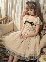 Robe douce lolita robe à manches courtes en polyester