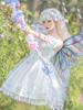 Robe douce lolita robe papillon polyester robe sans manches