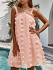 Robe droite surdimensionnée à bretelles dos nu