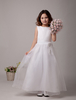 Robe Fille 2021 Blanche Robe Col Une Ligne Bateau Longueur À Cheville Robe De Soirée Fête