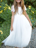 Robe fille de fleur robe cérémonie boho fille manche courte