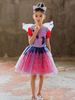 Robe Filles 2022 Licorne Cosplay Déguisement Cadeau Noël Enfant Toussaint Costume Violet Tenue 3 Pièces