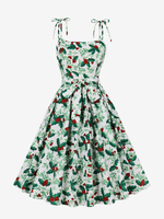 Robe fleurie Robe mi-longue Robes Imprimé floral Bretelles réglables Bretelles Cou Sans manches Élégant Automne Longue