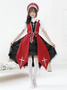 Robe Gothique Lolita JSK Dark Night Contract arcs Cross Lace Red Jupes Lolita Jumper Déguisements Halloween