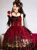 Robe gothique Lolita JSK Jupe pull Lolita pourpre forêt Déguisements Halloween