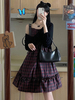 Robe gothique Lolita JSK Polyester Sans manches motif sans manches Daily Casual Casual Black Jumper Jumper Jumper