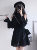 Robe gothique Lolita OP à manches longues Robe une pièce Lolita