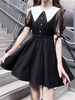 Robe gothique Lolita OP à manches longues Robe une pièce Lolita