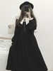 Robe gothique Lolita OP à manches longues Robe une pièce Lolita