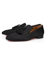 Robe grise pour hommes Chaussures Loafer Round Toe Chaussures Slip-On Tassel