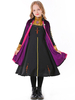 Robe élégante noire Pardessus Ensemble 2 pièces Tunique Costumes de vacances Tenues Costumes d\