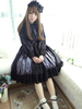 Robe lolita attirante en polyester impression classique col montant Déguisements Halloween