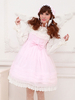 Robe lolita charmante en chiffon avec noeud douse col carré Déguisements Halloween