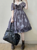 Robe lolita classique en mousseline de soie gris foncé Robe lolita en mousseline de soie gris foncé Déguisements Halloween