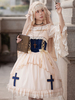 Robe Lolita Classique Mousseline Sans Manches Robes Lolita Abricot