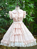 Robe Lolita Classique OP Star Guard Dentelle Trim Ruffle Rose Souple Lolita Robe Une Pièce Déguisements Halloween