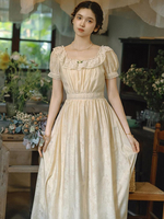 Robe Lolita Classique Polyester Dentelle Manches Courtes Robes Lolita Classique Ecru Blanc