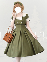 Robe Lolita Classique Polyester Sans Manches Classique
