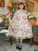 Robe Lolita douce en mousseline de soie manches longues robe douce robe Lolita
