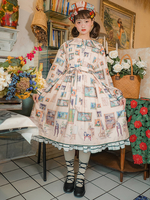 Robe Lolita douce en mousseline de soie manches longues robe douce robe Lolita