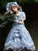 Robe Lolita douce en polyester manches courtes robe de mariée Lolita robe de mariée