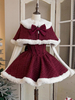 Robe Lolita douce en polyester sans manches avec nœuds Robe Lolita douce de Noël