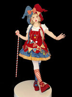 Robe Lolita douce en polyester sans manches avec pull à franges Robe Lolita douce de Noël