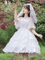 Robe Lolita douce en polyester sans manches pull doux robe Lolita